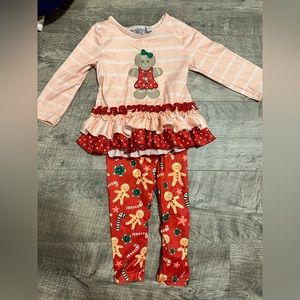 2 piece ginger bread outfit
